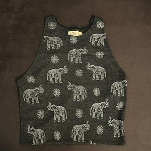 Elephant crop top